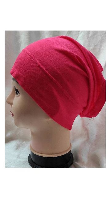 Bright pink tube cap 