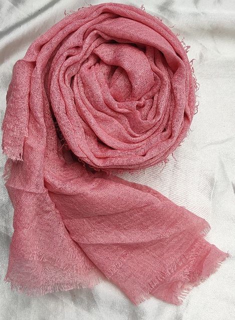 pink cotton crinckle hijab 