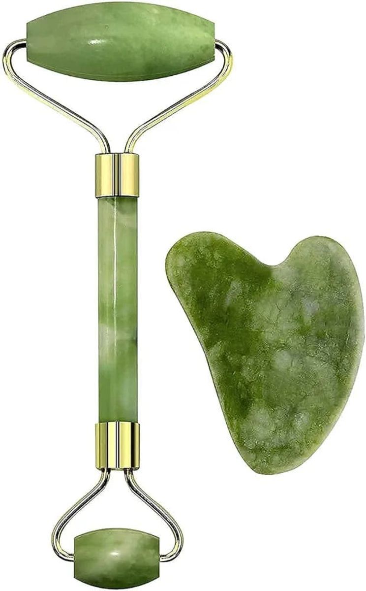 Jade Roller with gua sha set 