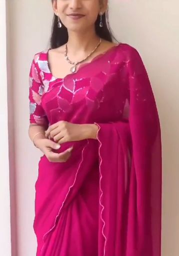 Georgette saree | Code 1527