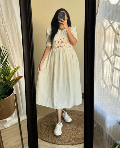 White summer gown | Code 1528 ty