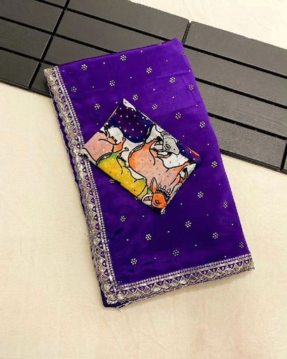 soft chinnon silk saree | Code B1511 ktt