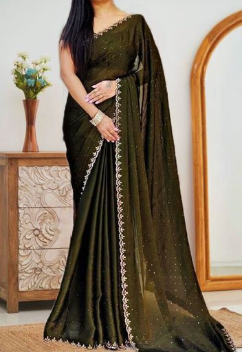 Chinon Creap saree | Code C505 rdd