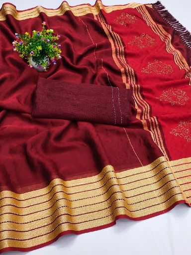 Chit pallu saree | Code C638 rdd