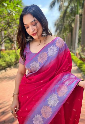 Soft silk saree | Code C724 rdd