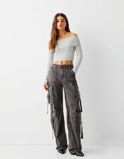 Multi Pockets Baggy Cargo | Code C895