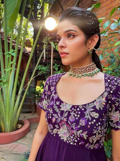 Festival Embroidered Gown | Code D 521 rdd