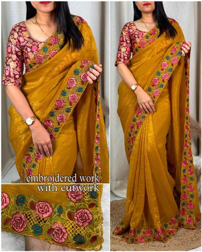 festival beauty with crush effect saree | Code AS135 rdd