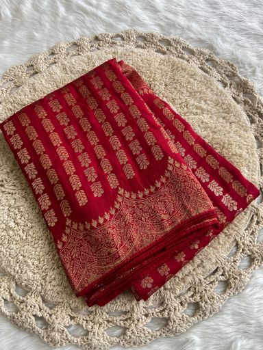 Pure Soft Russian Silk Weaving Saree | Code AS170 rdd