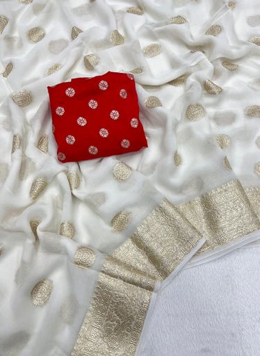 Pure Viscose Georgette Saree | Code AS180 rdd