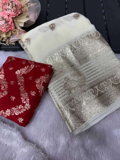 Viscose Georgette Saree | Code AS199 rdd