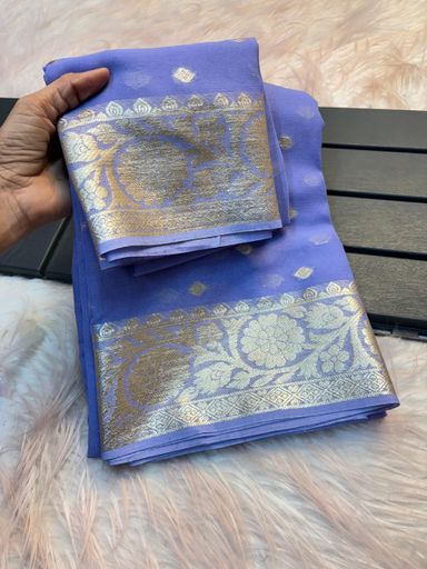Viscose Georgette Saree | Code AS201 rdd