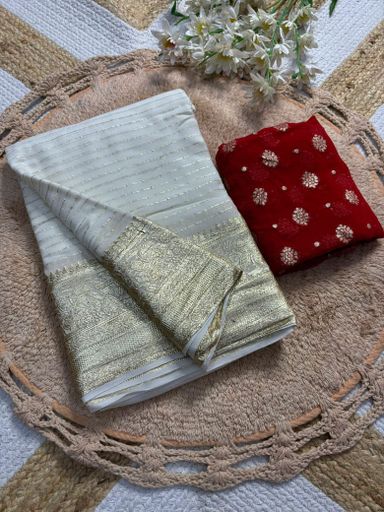Viscose Georgette Saree | Code AS218 pjj