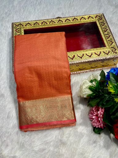 Tissue Viscoss Orgenza Saree | Code AS220 pjj