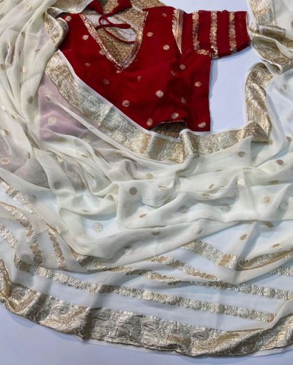 Viscose Georgette Saree | Code AS224 pjj
