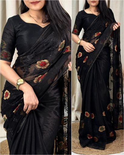 Sitara chiffon saree | Code AS228 tgg