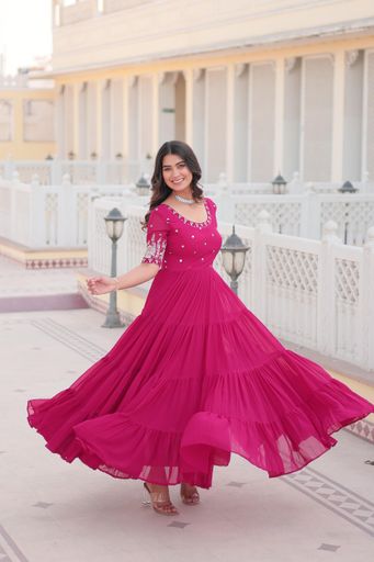 PREMIUM DESIGNER READYMADE GOWN  | Code LG100 mnn