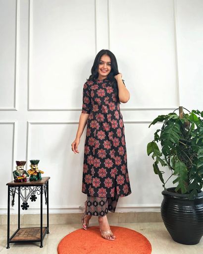 Cotton 2Pcs(Kurti with pant ) | Code KH131 