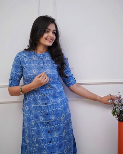 Cotton 2Pcs(Kurti with plazo ) | Code K140 ryy