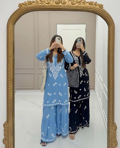 Sharara suit set | Code DC151 Sjm