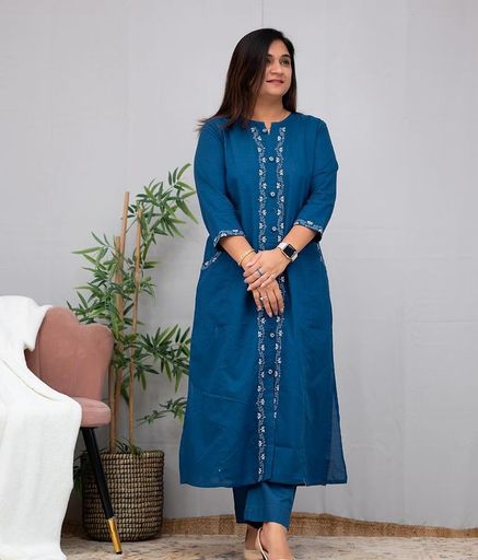 beautiful embroidery  work kurta set  | Code K181 sjm