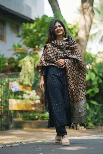 Handloom soft silk kurti set | Code K185 ryy