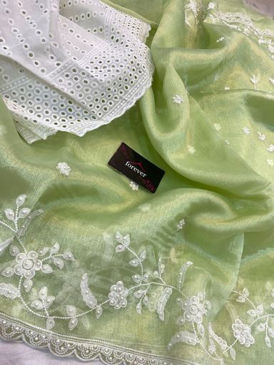 Pure khadi  organza saree | Code AS275 rdd