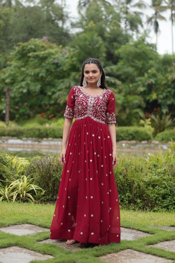 PREMIUM DESIGNER READYMADE GOWN | Code G147 rdd
