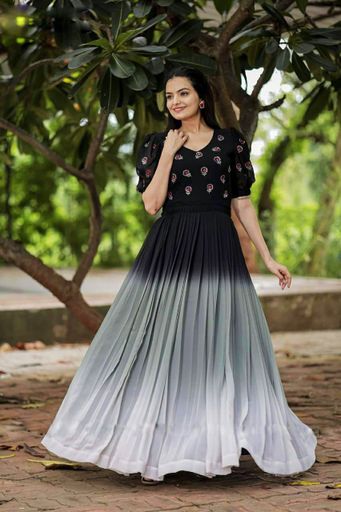 Faux Georgette gown | Code G149 pjj