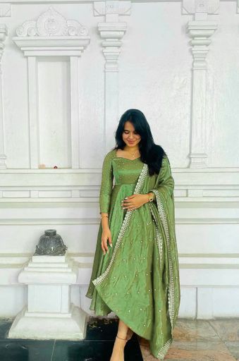 PREMIUM DESIGNER ANARKALI GOWN | Code DK157 srr