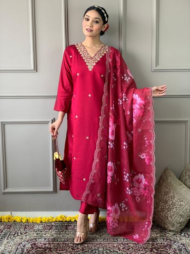 Designer kurti duptta and bottom set | Code DK158 jkw2
