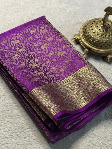 Pure Brocade Mysore Silk sarees* | Code AS299 pjj