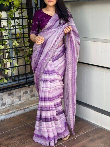 soft organza satin sequin work saree | Code AS300 rdd