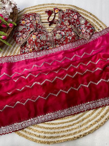 Pure soft Rangoli pedding silk saree | Code AS349 gtt