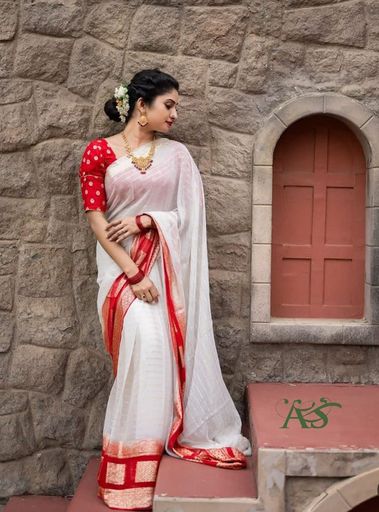 Viscose Georgette Saree | Code AS351 ktt