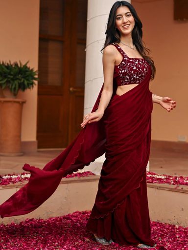 BLOCKBUSTER PURE Velvet 9000 Fab saree | Code AS371 ktt