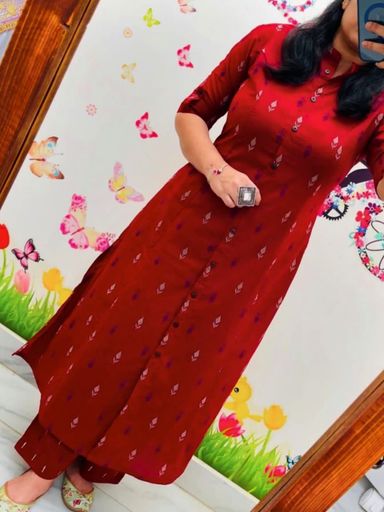 *Premium Floral Fine cotton kurti Palazza set | Code 209 stt