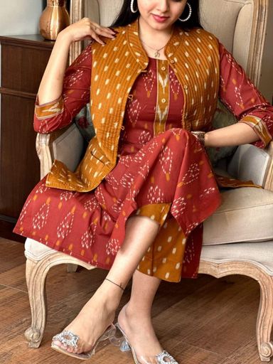 Cotton procin print Kurti Set | Code K221 stt