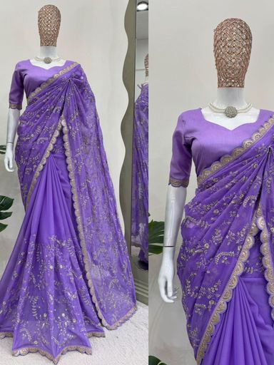 Havy Tibby Silk saree | Code AS390 mnn