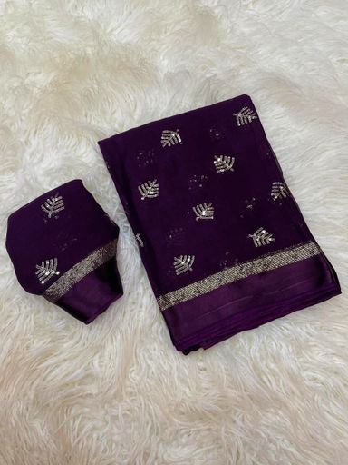 Pure Georgette saree | Code AS400 pjj