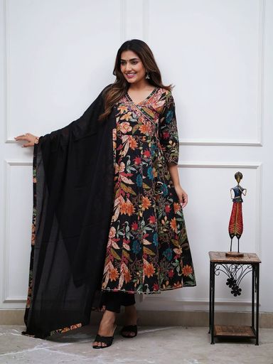 cotton Anarkali duppata pant sets | Code K231 jkw2