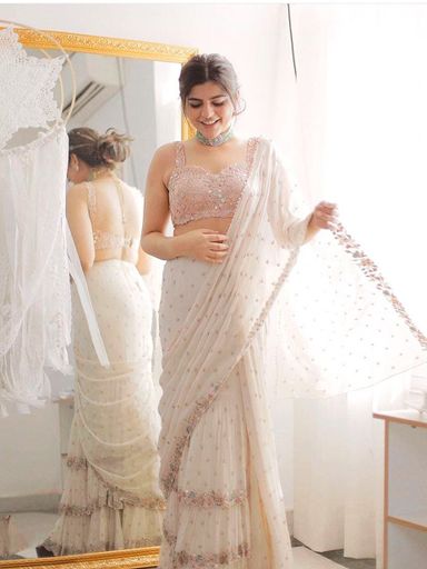 Beautiful Georgette saree | Code AS407  pjj