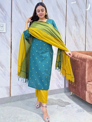 Pure Handloom south weaving cotton kurti set | Code K251 stt