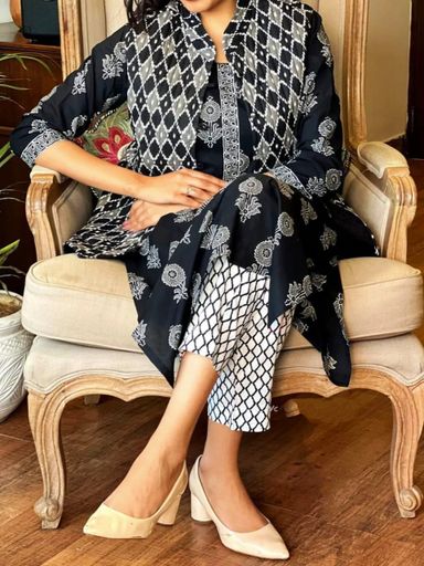 Cotton procin print Kurti  Set | Code K271 stt