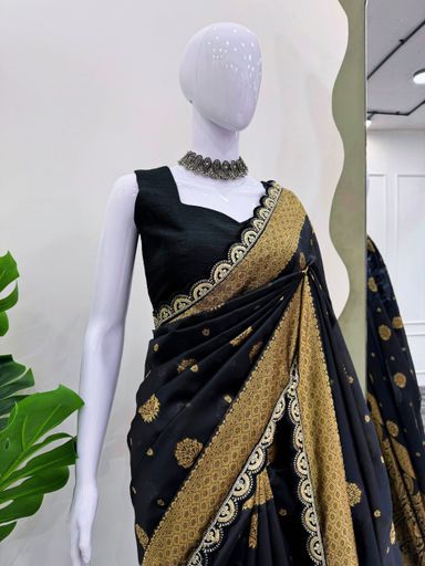 beautiful Designer Saree on Kota Silk | Code AS410 mnn