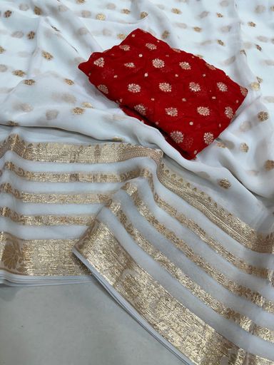 Viscose Georgette Saree | Code AS429 rdd