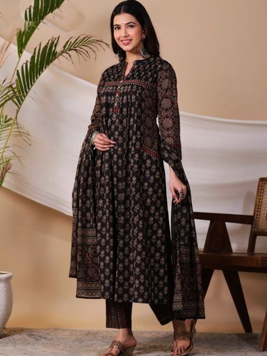 straight  A line kurta set | Code K278 stt