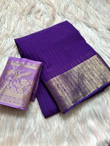 Trending Pure Chiffon jacquard work Saree  | Code AS439 rdd