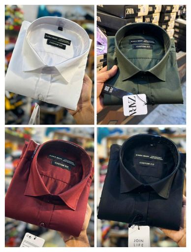 Premium Zara 4 plain shirts combo | Code CM115 qbb