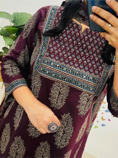 Beautiful pure cotton kurti set | Code K300 stt